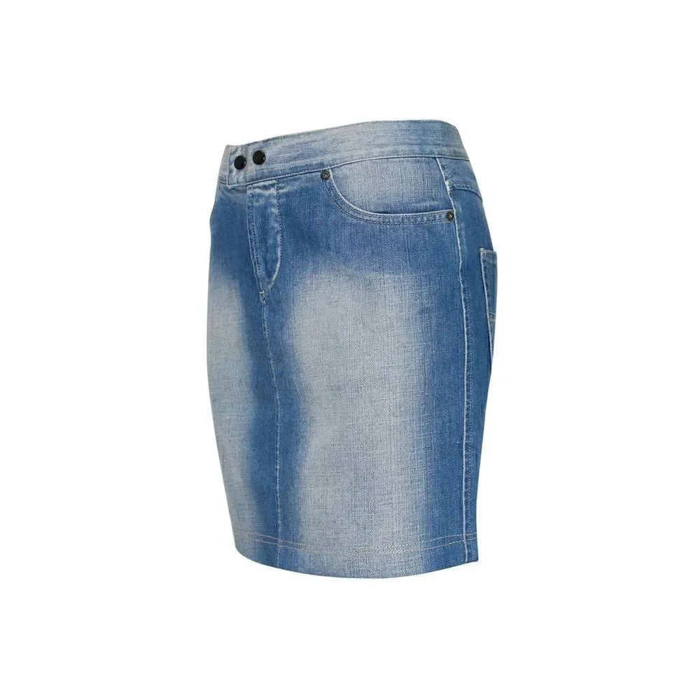 New GF FERRE Women US 28 Denim Pencil Washed Jean Skirt Classic Casual Look - Picture 5 of 14